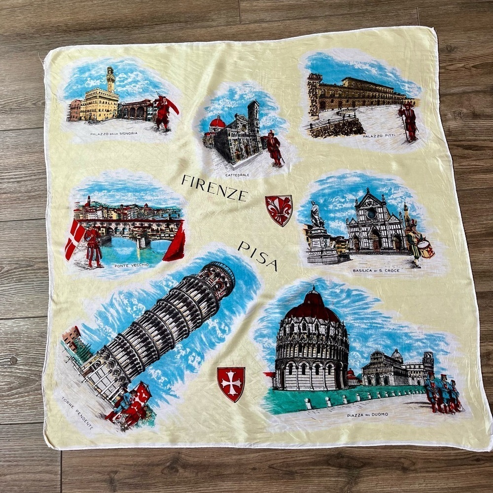 Firenze Pisa Souvenir Scarf 29/29 inch
